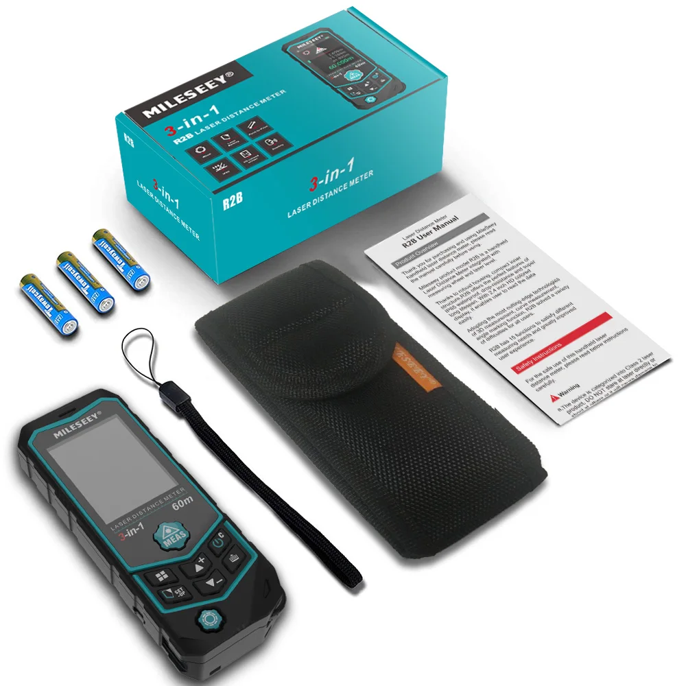 Mileseey Low Price R2B Area Distometer Laser Distance Measurement Meter