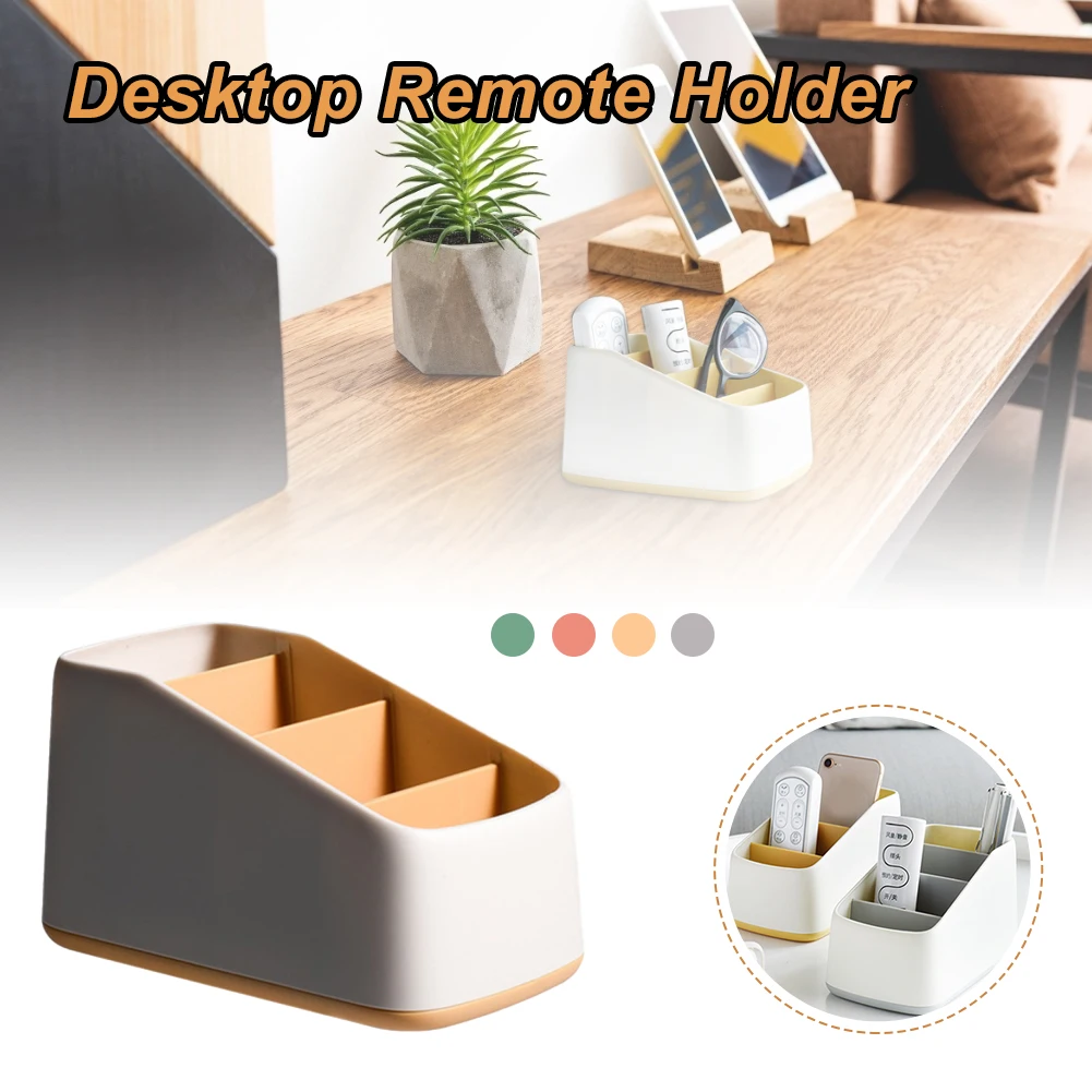 1PC Multi-function Plastic PP Desktop Storage Box Case 4 Grid Sub-grid Make up Cosmetic Holder Desk Pen Pencil Organizer