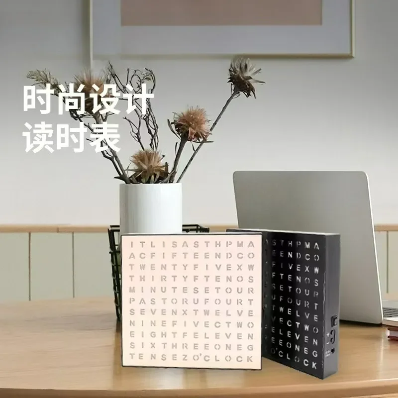 Fashion Design English Display Office Learning Reading Timer LED Letter Reading Time TableGoods in stock
