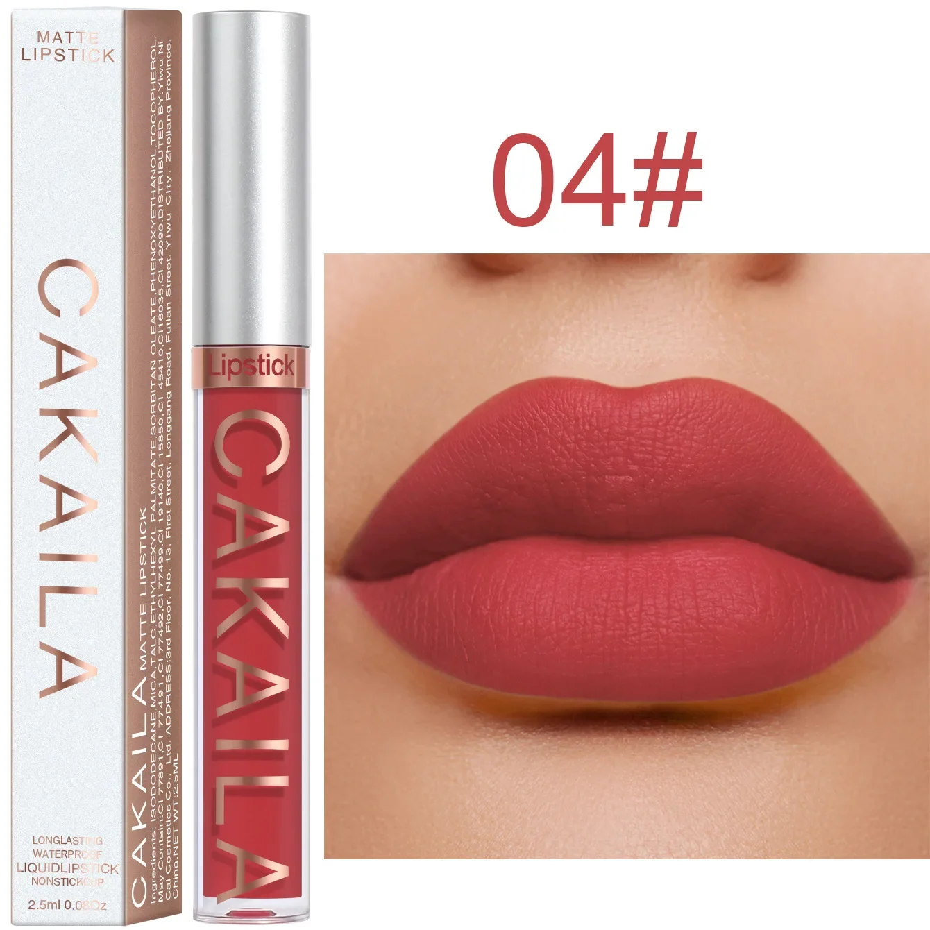 Matte Liquid Lipstick Waterproof Long Lasting Velvet Mate Nude Brown Red Lip Gloss Lint Tube Makeup Cosmetic Lipsticks Lipgloss