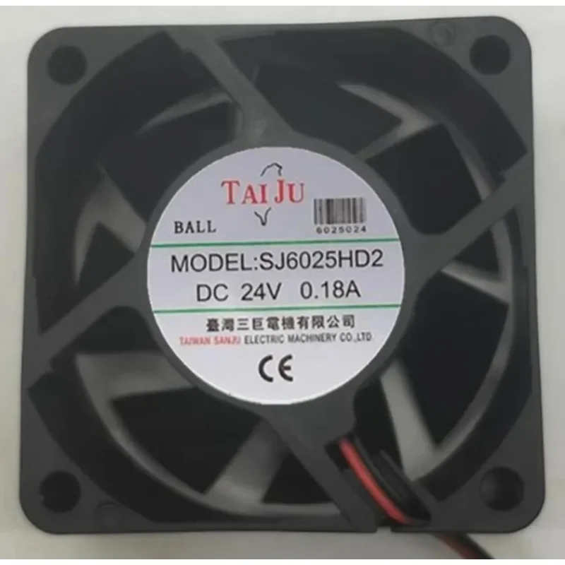 New Fan SJ6025HD2 DC24V 0.18A Server Cooling Fan 6025 6CM 60 * 60 * 25MM