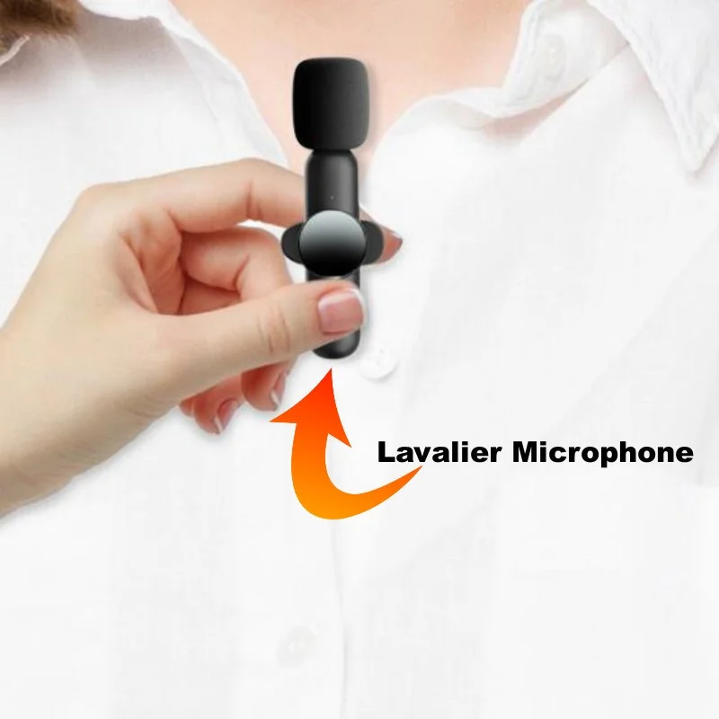 プロフェッショナル 2.4 グラムワイヤレスラベリアマイク携帯電話ライブストリーミングマイク Iphone/Type-C/3.5 ミリメートルオーディオ 3 IN 1 ジャック