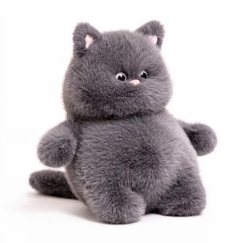 Jouet en peluche chat, peluche chat en peluche de style anime Kawaii pour adultes, meilleur cadeau d'anniversaire de Noël pour les amoureux des chats, petite amie femme