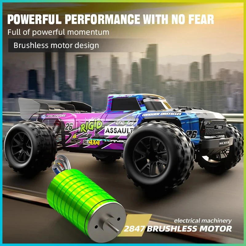 JJRC 4WD Remote Control Car Off Road 4x4 RC High Speed Truck Super Brushless 70KM/H Fast Drift Racing Monster Toy Kids Adults