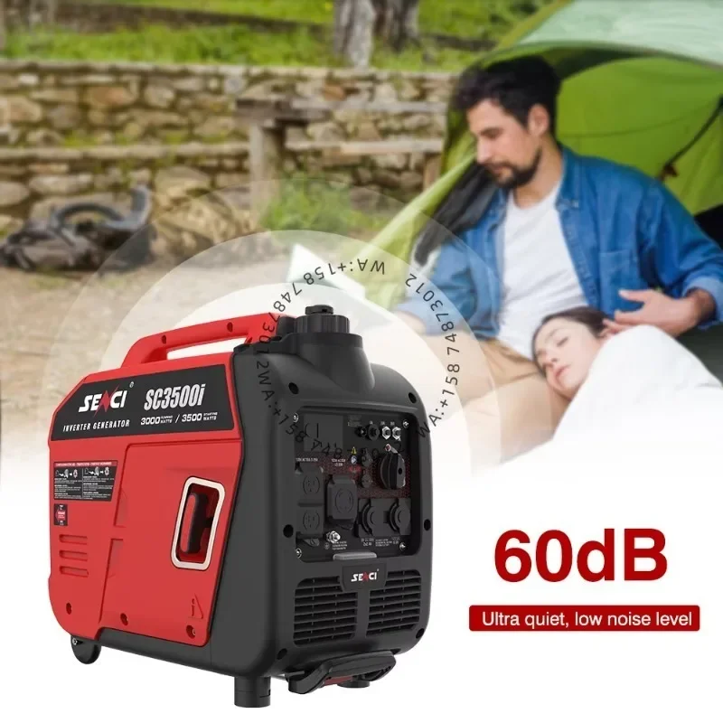 3500W Draagbare Inverter Generator 240V Stille ga soline Generator 3kw 3kva voor Thuis Camping