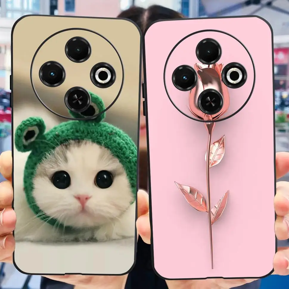 For Tecno Spark 30 Pro Case Cute Cat Painted Cover Soft Silicone Phone Cases For Tecno Spark 30 30C Pro Spark30C Full Back Cover