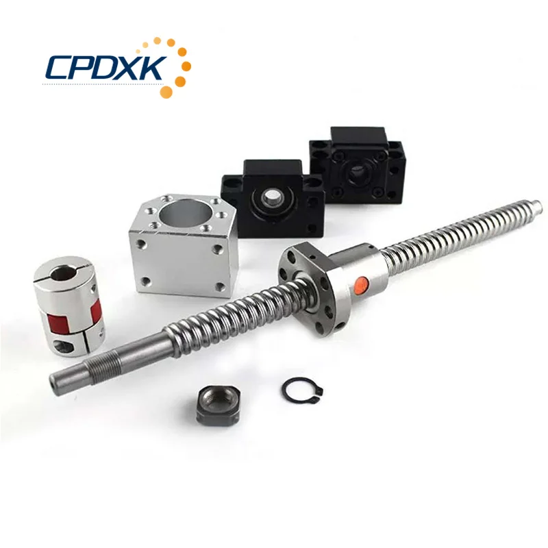 Imagem -02 - Ballscrew Sfu2505 Sfu2510 25 mm Bola Parafuso c7 com 2505 2510 Flange Único bk Bf20 Final Usinado para Cnc Rm2505
