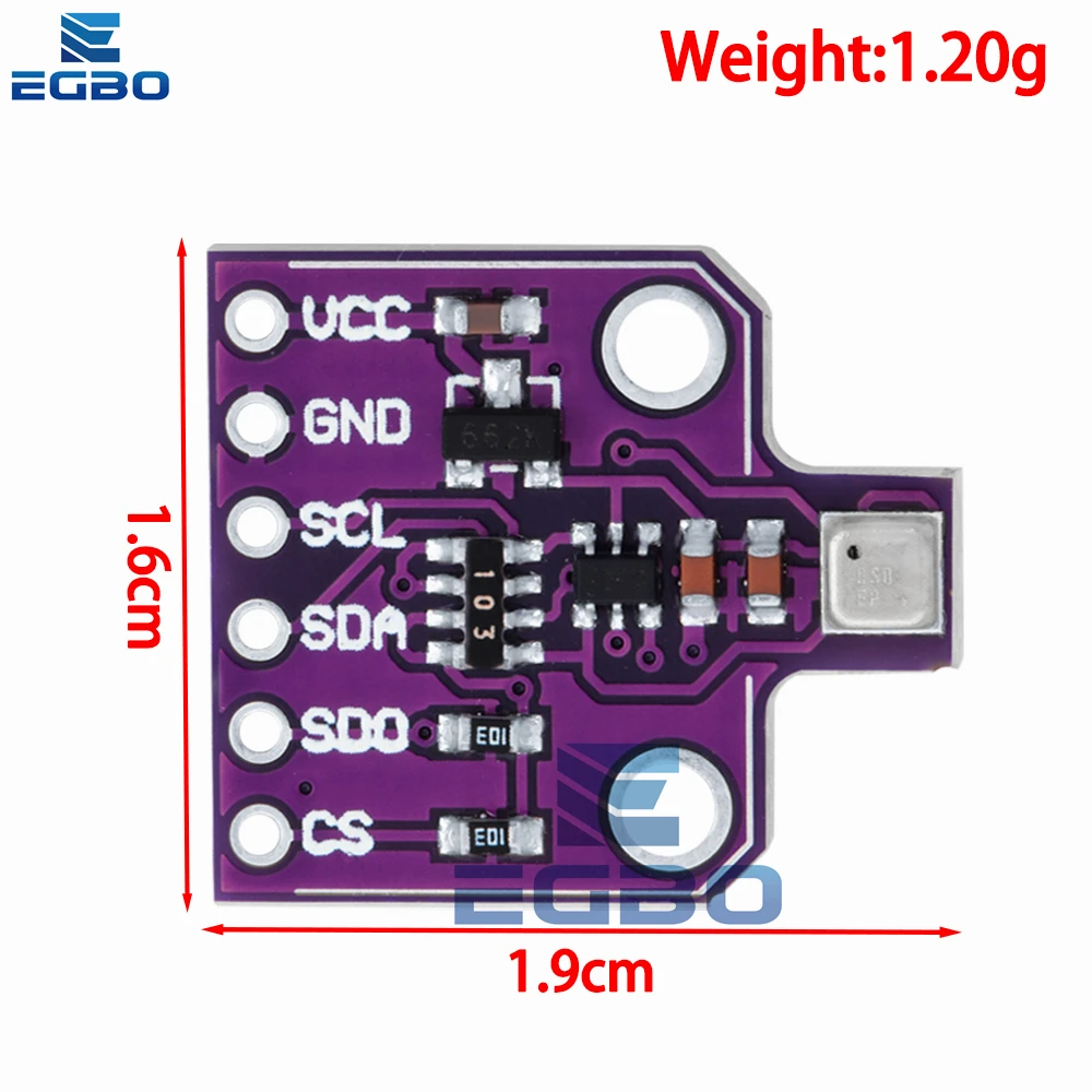 1 ~ 4 قطعة EGBO BME680 مستشعر الضغط الرقمي لدرجة الحرارة والرطوبة CJMCU-680 وحدة استشعار الارتفاع العالي مجلس التنمية