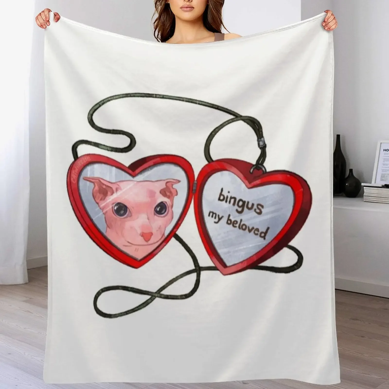 

New Bingus Cat T-ShirtBingus my beloved Throw Blanket Cute Plaid manga Multi-Purpose Blankets