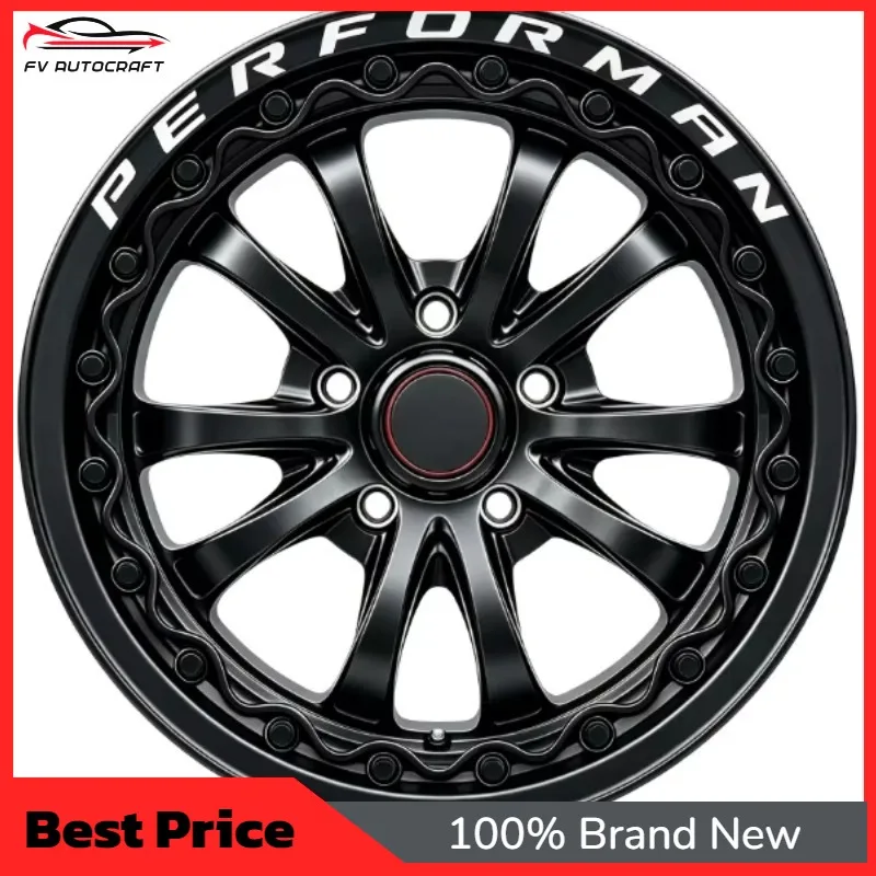 【2026】Multi-Spoke Racing Wheels 15x9J 17x4 18x10J 5x4.5 35mm/40mm/25mm Backspace Beadlock Drag Racing Rims