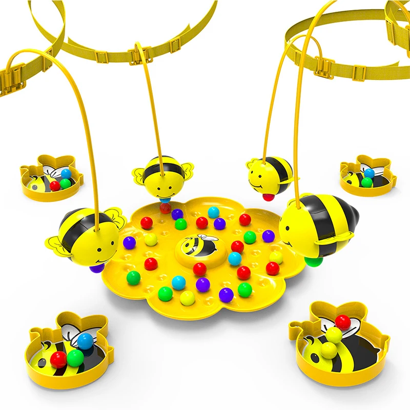 

Bee Fishing Battle Table Games Multi-Player Group Play Board Game Interactive Educational Toys Little Honey Bee for Kids Family