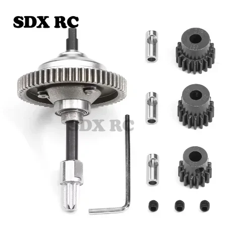 Metal 6780 Complete Center Differential Kit 15+17+19T Pinion Gear for  Slash 4x4 Stampede Rustler Hoss 4x4 Upgrade Parts