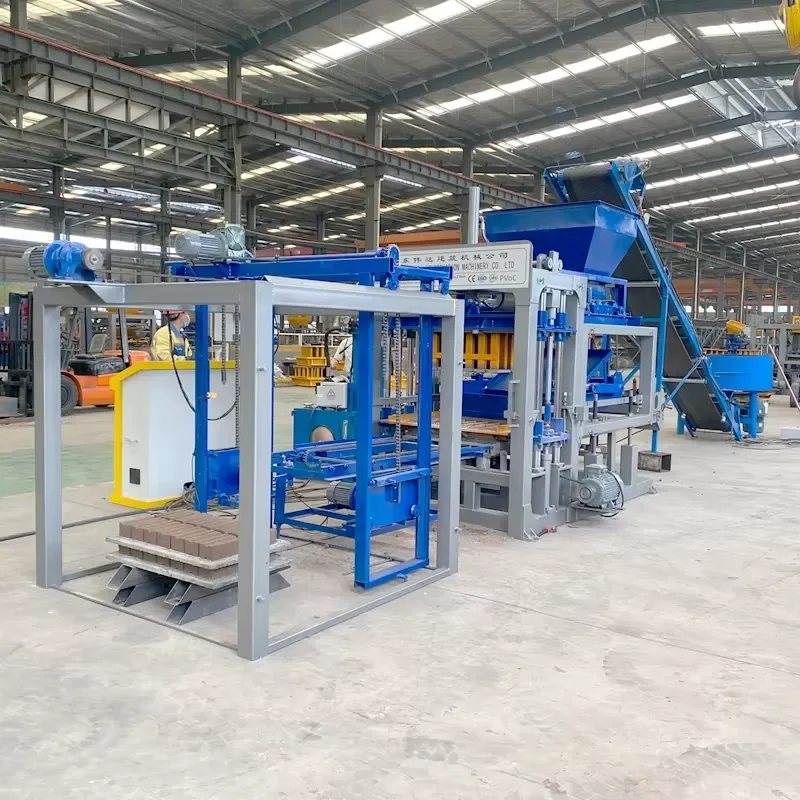 Manufacturer Price QT8-15 Automatic Concrete Block Making Machine Hollow Cement Block Brick Making Machine Line Qt415