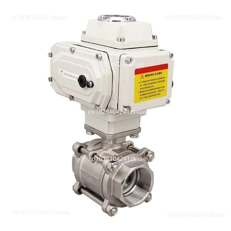 

Q911F-16P из трех частей, проволочная пряжка, электрический шаровой кран из нержавеющей стали 304, тип переключателя, интеллектуальная регулировка, электрический шаровой кран