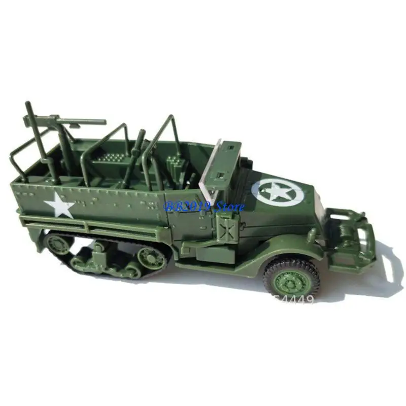 Q0KB 1:72 DIY Half Track Kits modèle véhicule blindé jouet pour jeu véhicules modèles voiture sable sable