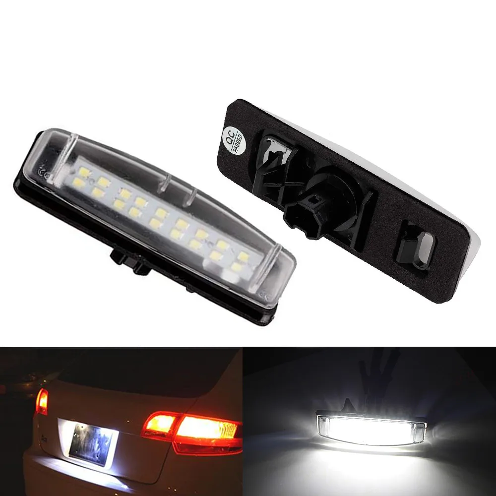 

2Pcs For Mitsubishi Colt Plus Grandis 2003-2021 Car LED License Plate Light Assembly 6000K Whit Canbus No Error Lamp Accessories