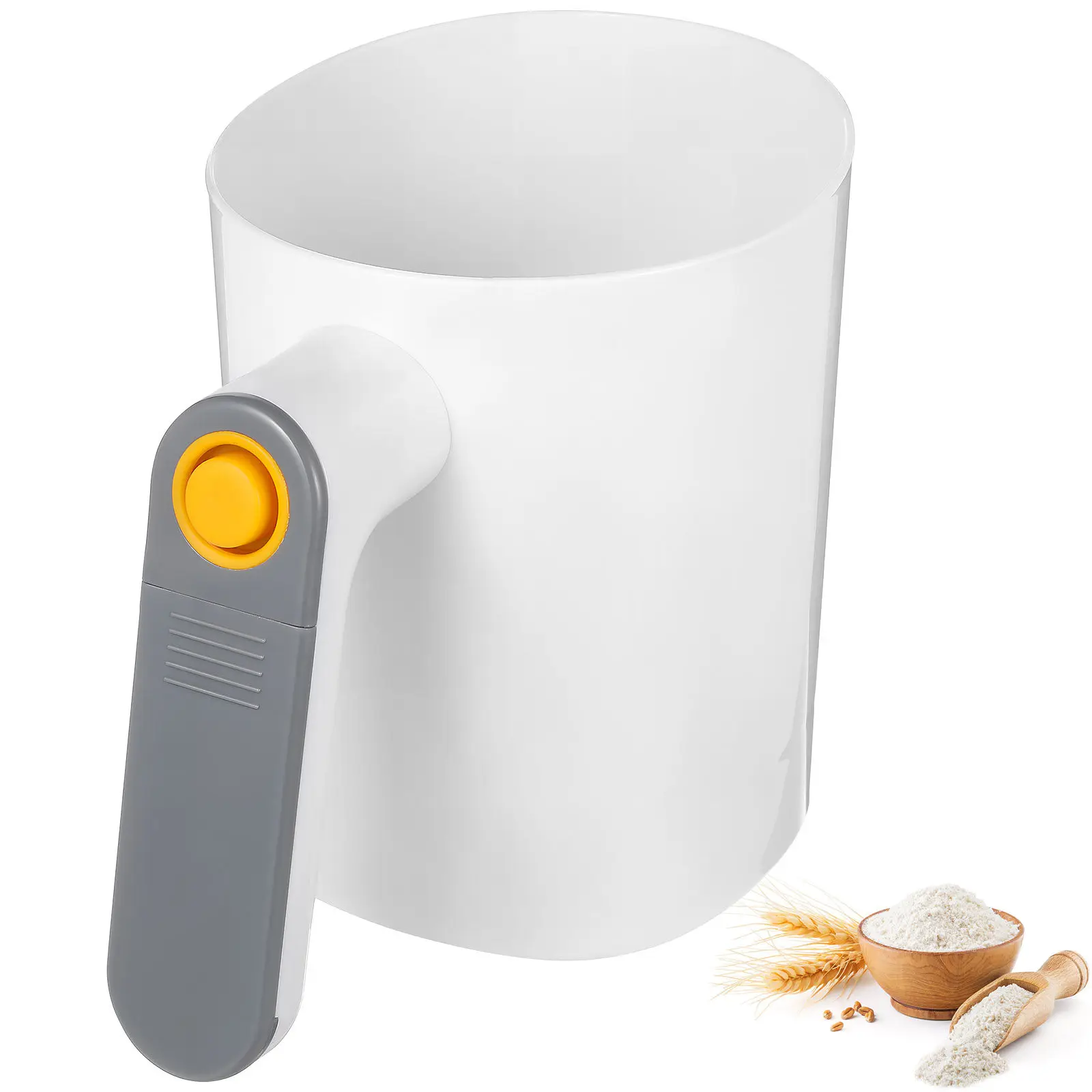 Handheld Electric Flour Sifter Portable Baking Sieve Automatic Kitchen Flour Strainer for Cooking Pastry Baking