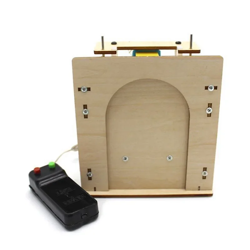 Porte de Garage électrique télécommandée, 1 ensemble, modèle en bois, jouets scientifiques, Kits cré