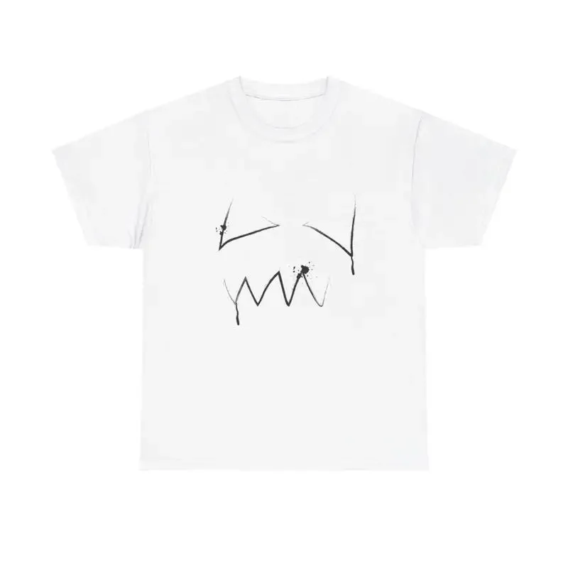 Halloween Face Spray Paint Graphic T Shirt cool graffiti minimal scary pumpkin