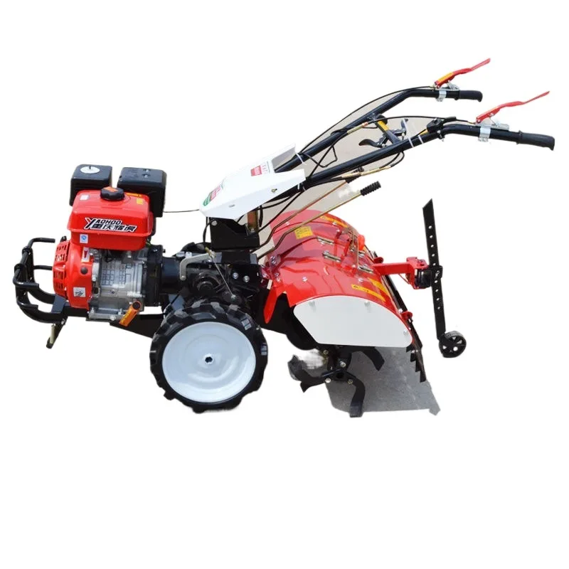 

Multifunctional diesel lawn mower trenching backfill household small agricultural rotary tiller