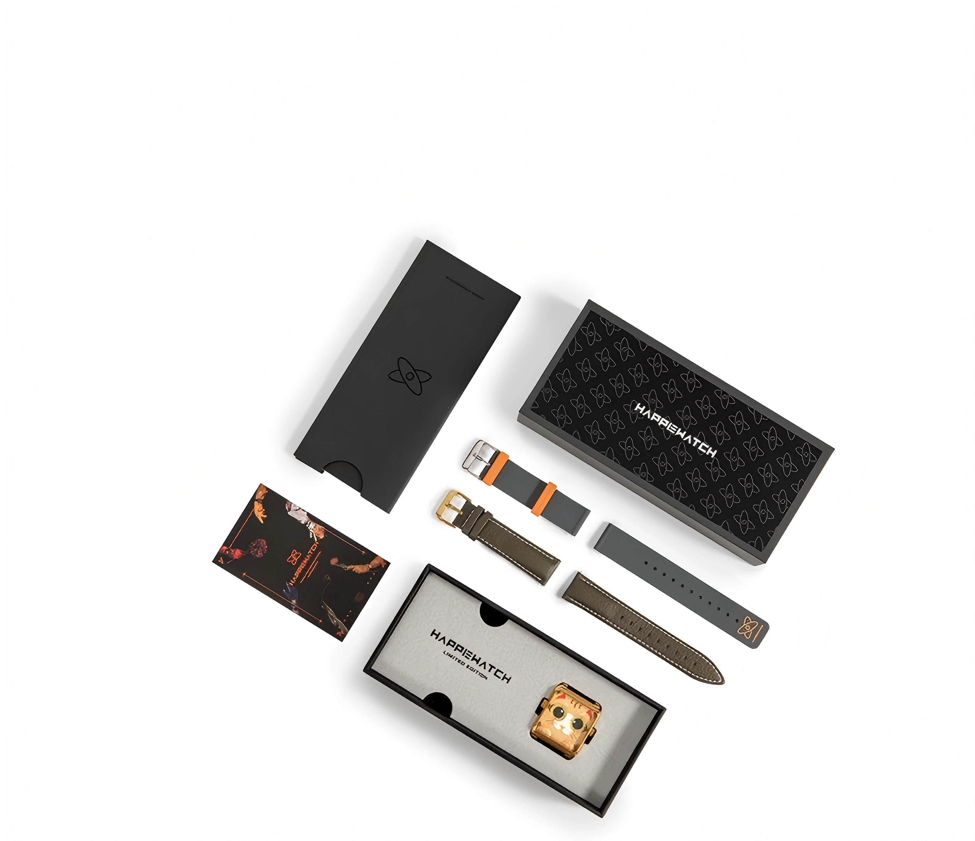 Happie Watch Luxury Couple Watches Sapphire crystal Quartz Wrist Watch for Men Women Gift waterproof