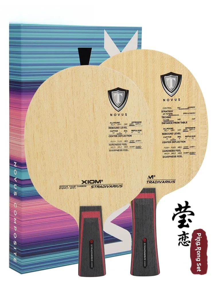 

Xiom King Carbon Wood Pong Paddle Atta 7 Layers Pure Wood Base Profional Classic Series Stradivarius
