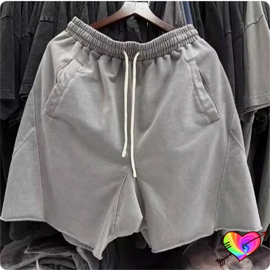 

2024 Blank Multiple Sewing Shorts Men Women Thick Material Pockets Shorts Back Integrated Design Half Pants