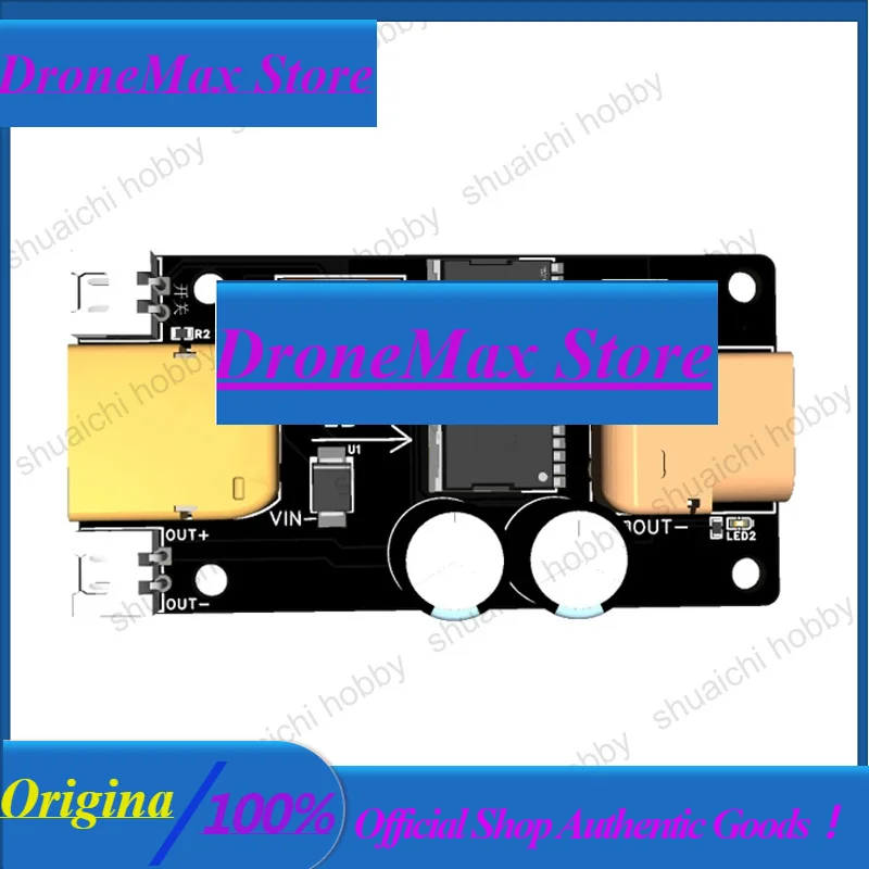 DrMas1PCS XT60 Spark-proof Switch W XH2.54 Output Interface 75V Overvoltage/9V Undervoltage/237A Overcurrent Protection For RC M