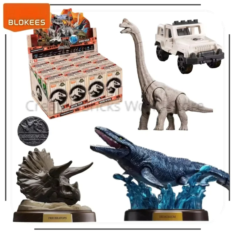 Blokees Jurassic World Surprise Edition Series 2 Blind Box Action Figures Assembly Model Kit Toy for Boys Birthday Mystery Gift