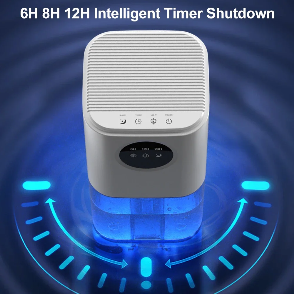 مزيل الرطوبة المنزلي الصغير بسعة كبيرة ، مزيل الرطوبة الداخلية ، تنقية الهواء الصامت ، غرفة النوم والمكتب ،
