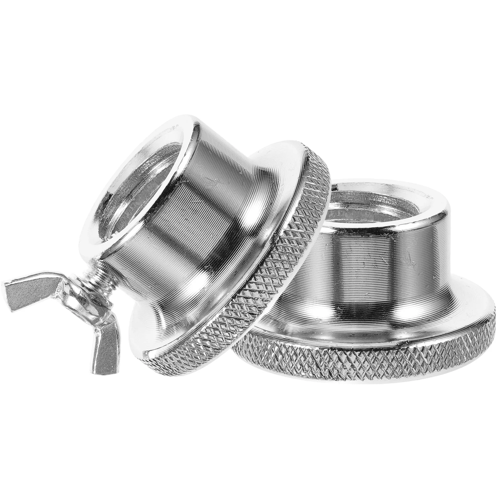 

2PCS 25cm Double Lock Hex Nuts Casting Iron Anti-slip Screw Clamps for Barbell Dumbell Weight Lifting (Silver)