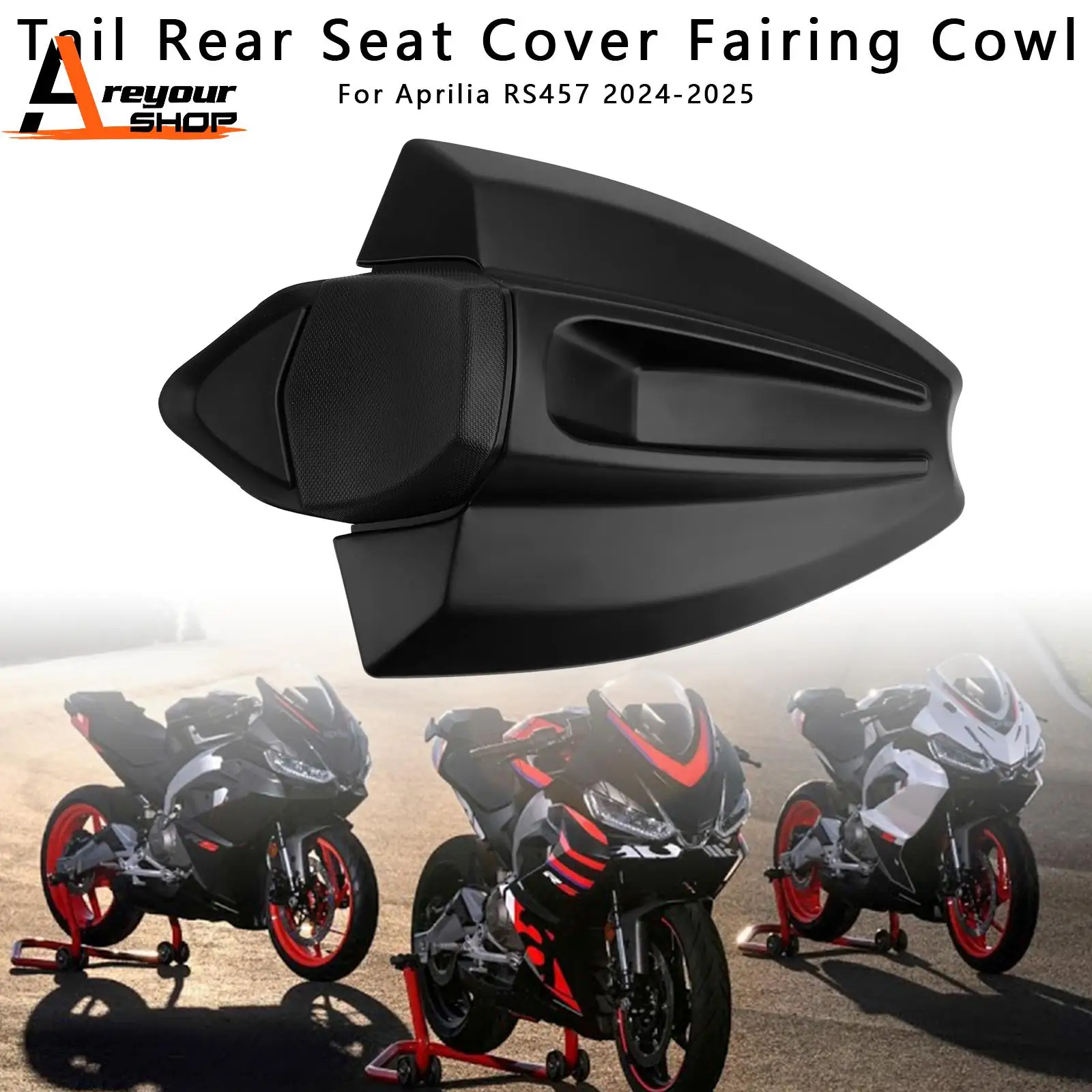 

Tail Rear Seat Cover Fairing Cowl for Aprilia RS 457 2024-2025 Matt Black