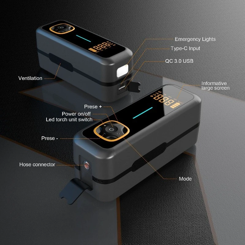 

Portable Digital Display Tire Inflator Universal Electric Air Pump For Bicycle Electric Vehicle