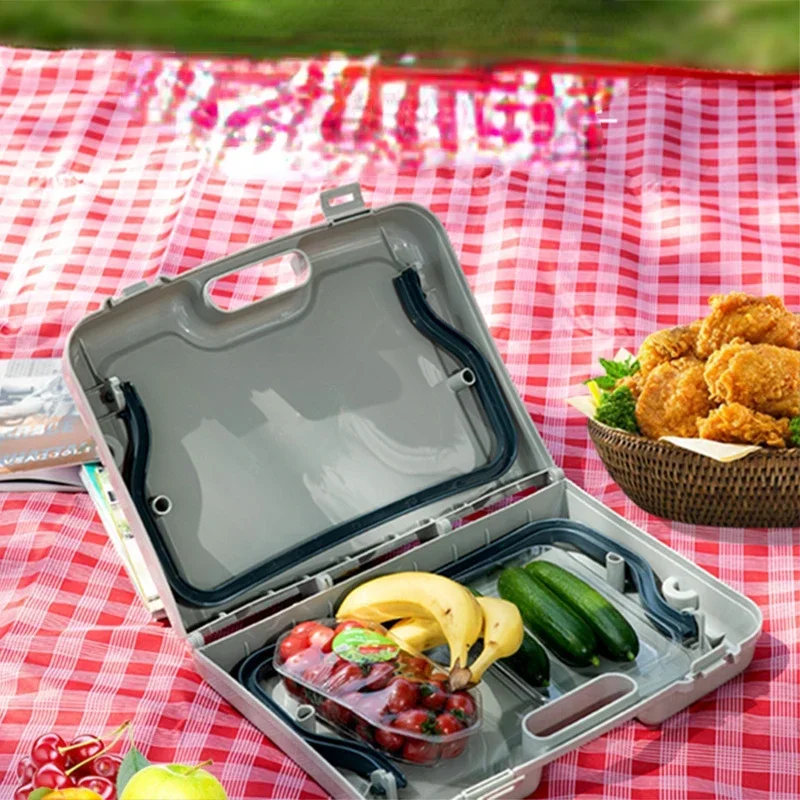 Convenient Outdoor Folding Portable Storage Small Table, Picnic Camping Learning Thick Strong Plastic Easy