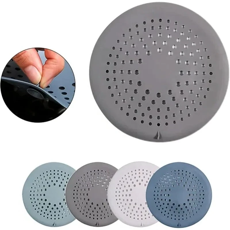 

1 шт., слив для душа, ловушка для волос, сливная крышка, ванна для ванной комнаты с присоской 5,9 дюйма, силиконовый фильтр для раковины, костюм для ванны