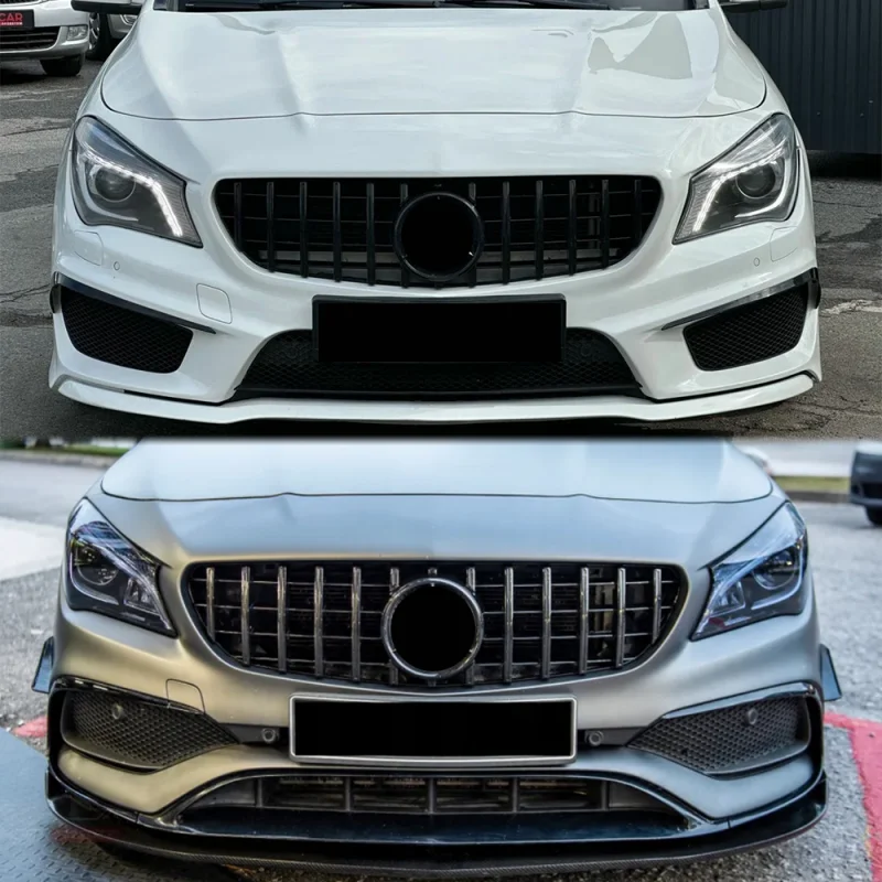 GT Style Front Bumper Center Grille For Mercedes Benz CLA-Class W117 2013-2019 CLA180 CLA200 CLA250 Racing Grille