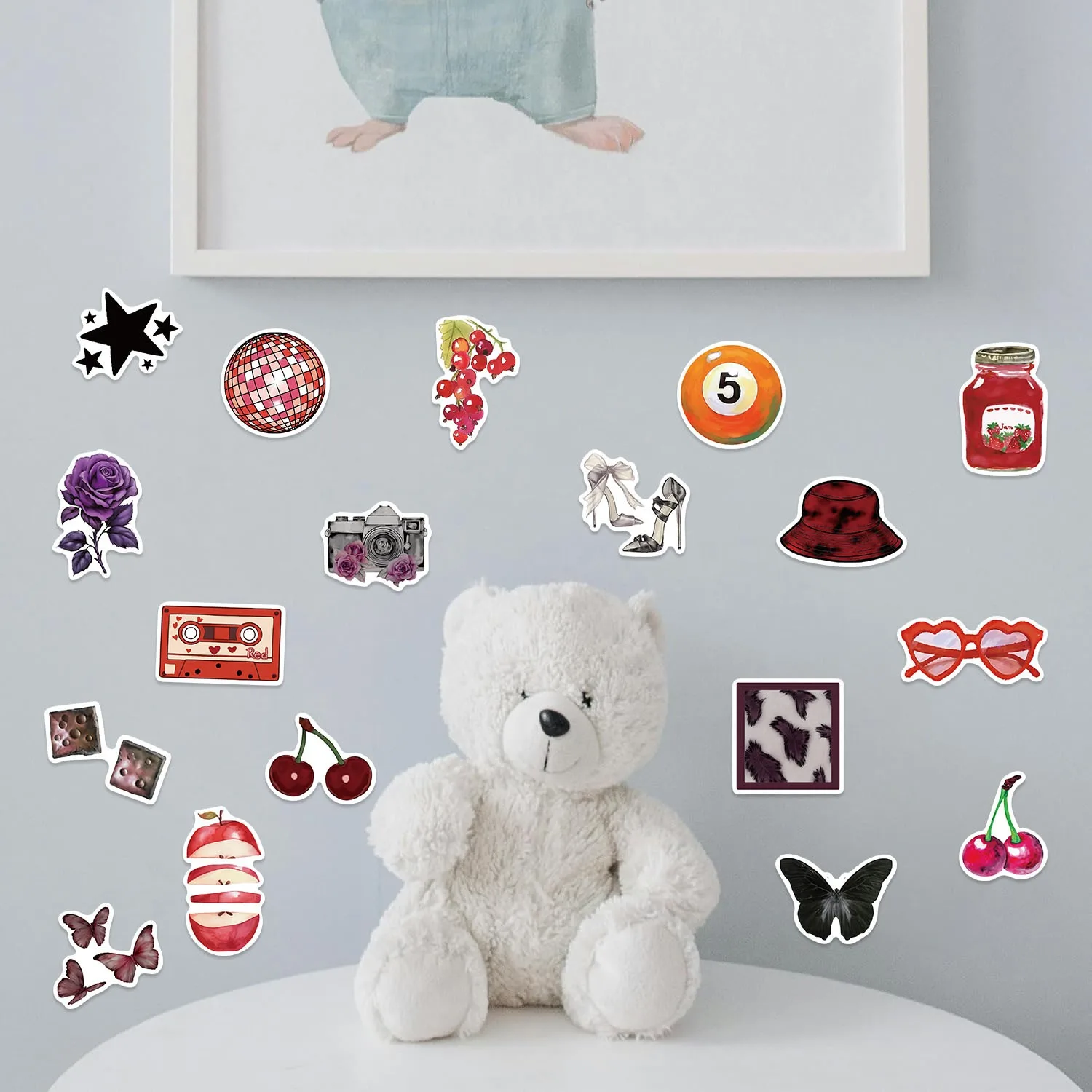 100Pcs Downtown Y2K Girls Aesthetics Retro Graffiti Stickers Phone Guitar Laptop Suitcase Waterproof Sticker Kids Toy