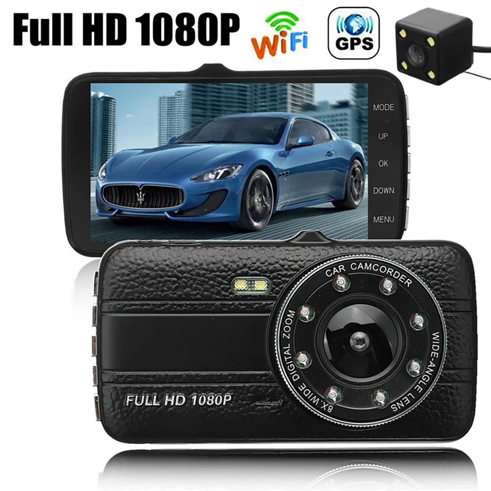 

Car DVR WiFi Dash Cam Rear View Car Camera Full HD 1080P Video Recorder Auto Dashcam Black Box GPS Car Accessories Night Vision