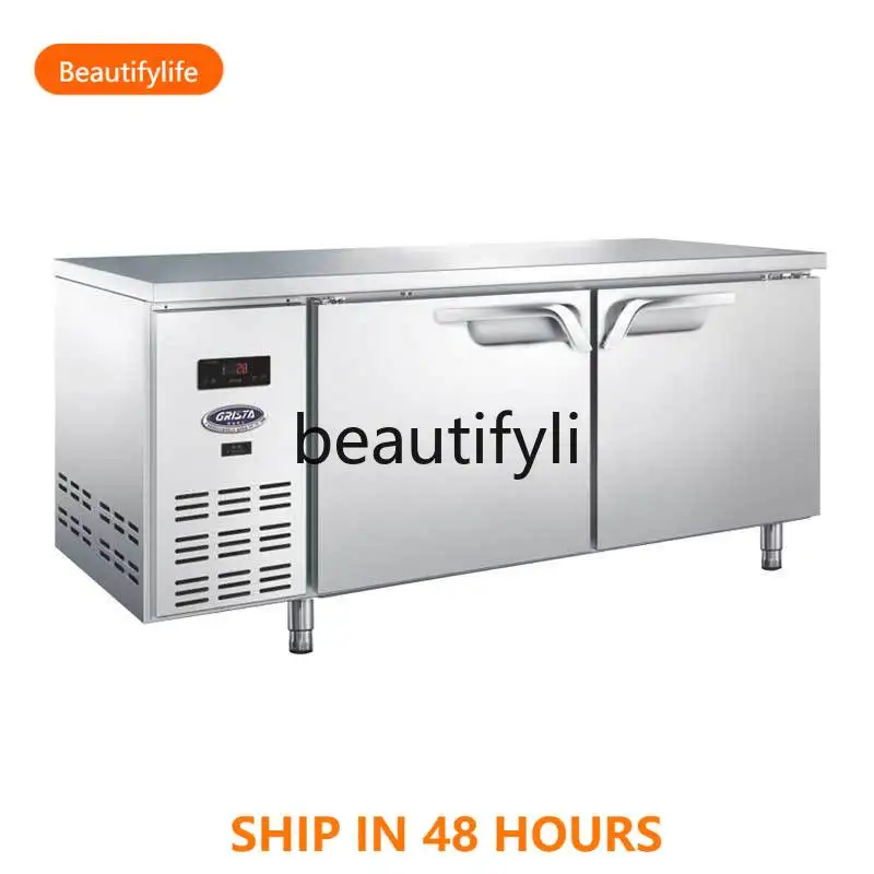 

Commercial refrigerated fresh-keeping cabinet Horizontal workbench Refrigerated cabinet H