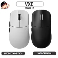 Ratón VXE MAD serie R, ratón inalámbrico ultraligero, ergonómico, para juegos, modo Dual, e-sports, Paw3395, accesorios de oficina