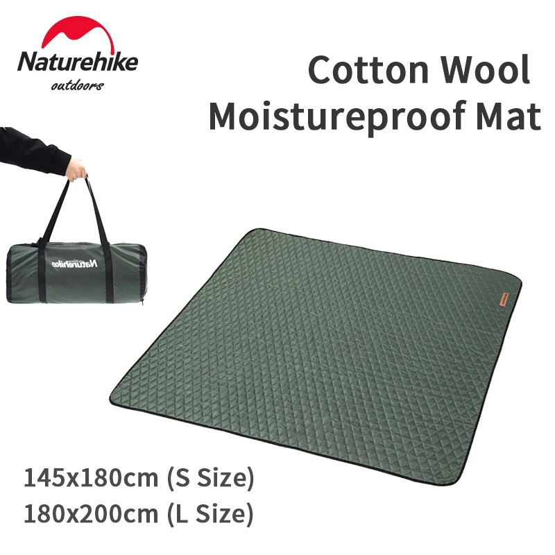 Naturehike Outdoor Moisture-proof Mattress Portable Cotton Wool 6-8 Persons Large Area Soft Camping Mat Machine Washable  Pad