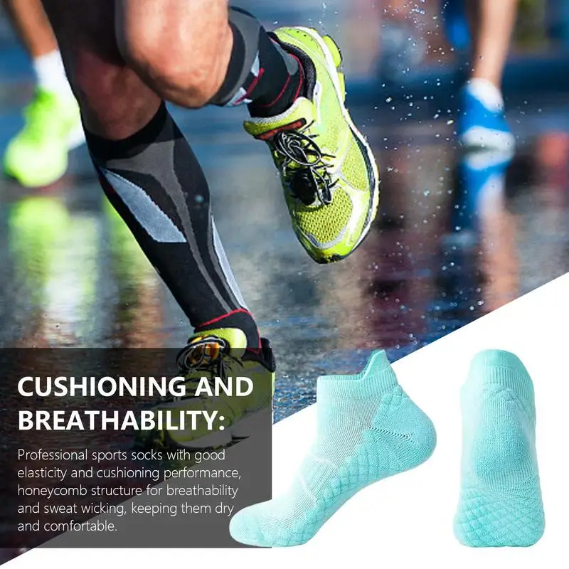 Athletic Cushioned Low Cut Socks Running Sports Ankle Socks Unisex Non-Slip And Anti-Odor Features Moisture Wicking Socks