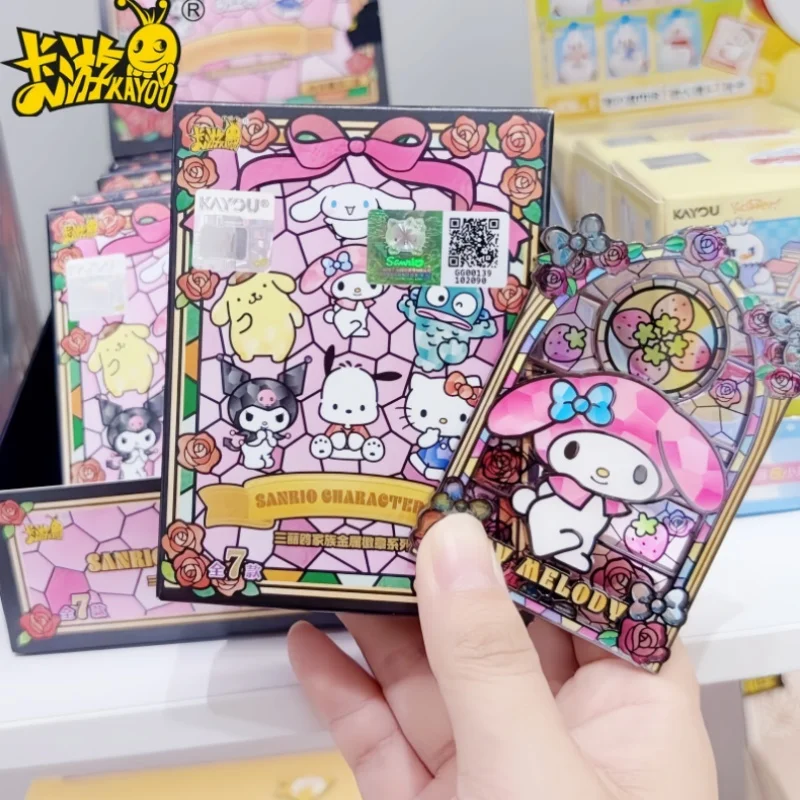 

Оригинальный семейный металлический значок KAYOU Sanrio, серия жести, значок проса, моя мелодия Куроми, редкий двойной персонаж, подарки в стиле аниме для девочек