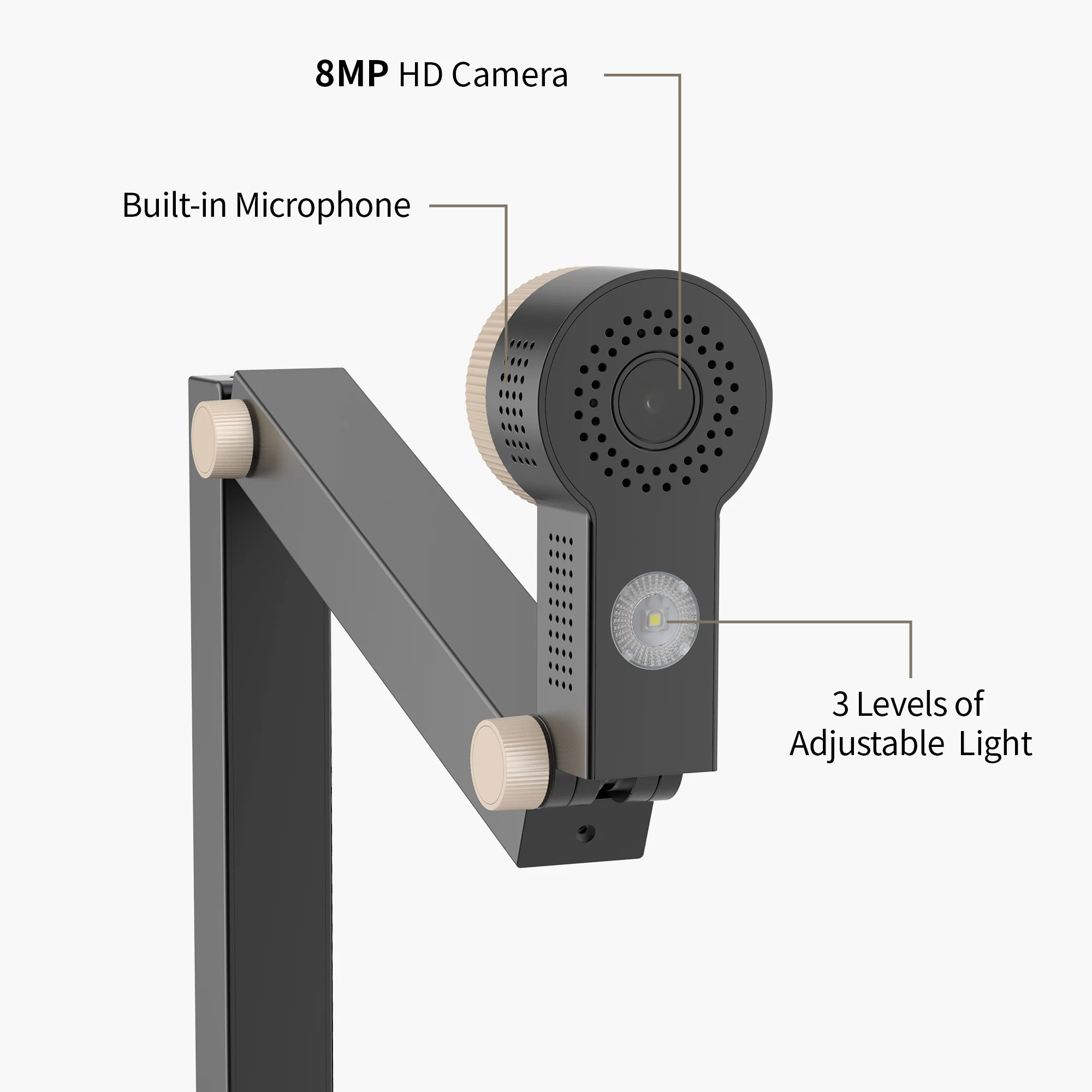 Imagem -02 - Czur Fancy Pro Usb Document Câmera Luz Led e Mic 4k 8mp Visualizer até 60fps Apresentação Live Streaming