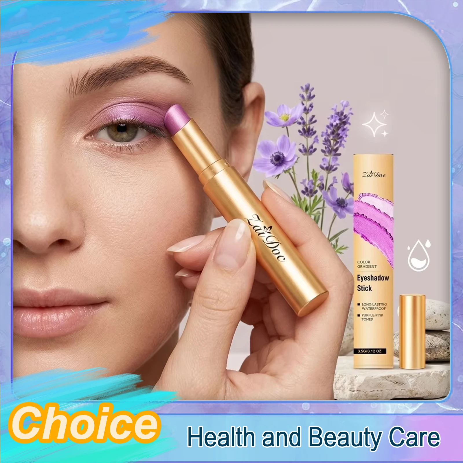 

Woman Makeup Many Color Eyeshadow Stick Girl Make Up Pearlescent Fine Flash Matte Color Display A Touch Of Makeup Long Lasting