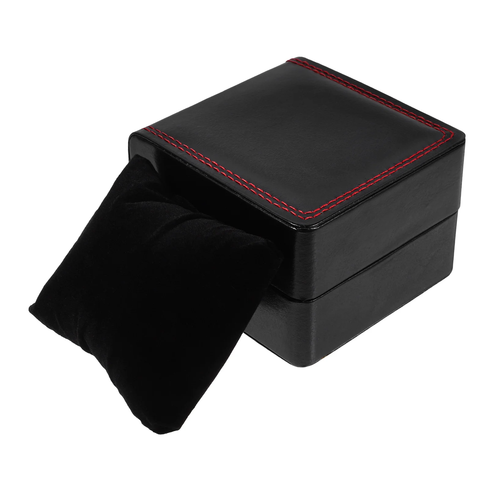 Caja de reloj de lujo PU 1 rejilla Estuche De Viaje negro para hombres y mujeres caja de reloj para hombres soporte de exhibición organizador de joyas