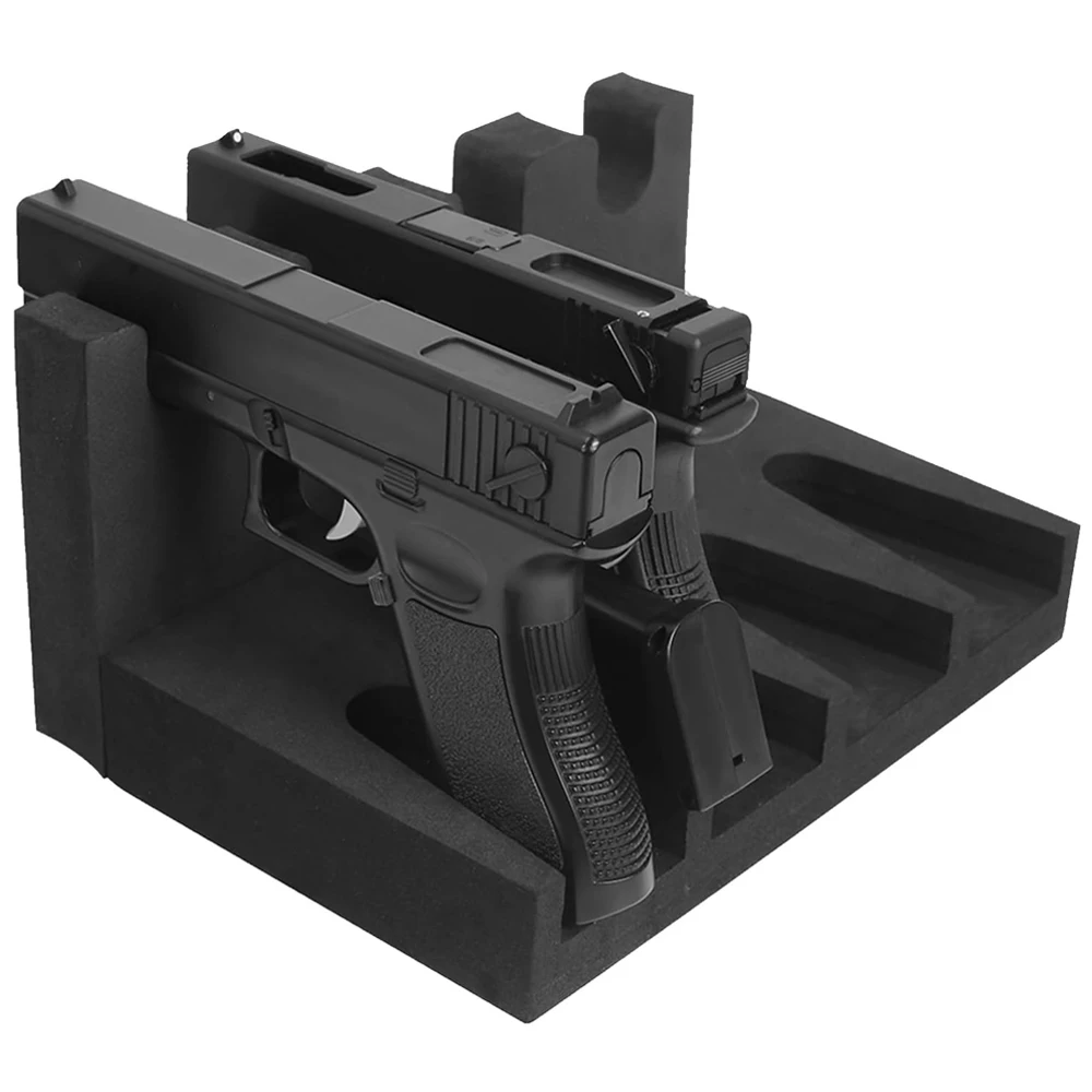 4/6 Slots Foam Pistol Rack for Gun Safe Revolver Gun Rack Pistol Display Shelf Holder Pistols Gun Safe Accessory Storage