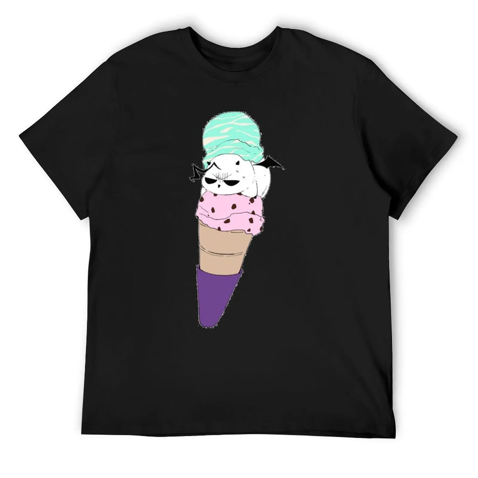 Eggie Icecream(Welcome to Demon School Iruma-kun) T-Shirt plus size tops oversizeds man t shirt mens clothes