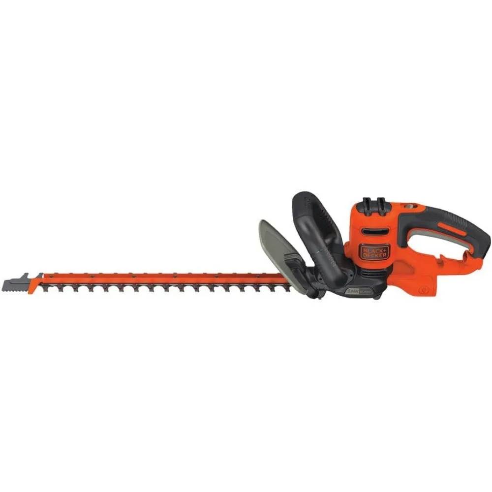 20-Inch Corded Hedge Trimmer with Saw Blade, Cuts Up to 1.5-Inch Thick Branches, Lightweight Design for Easy Use