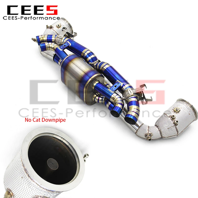 

cees for Porsche 911 992 3.0T 2020-2023 SS304 No Cat Downpipe with OEM Valve Axle Catback Exhaust Racing Muffler Escape Pipe